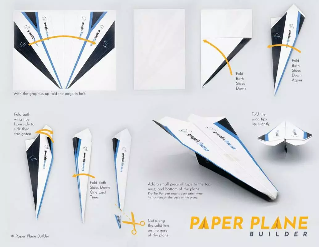 Modified Dart Custom PDF Paper Airplane Template