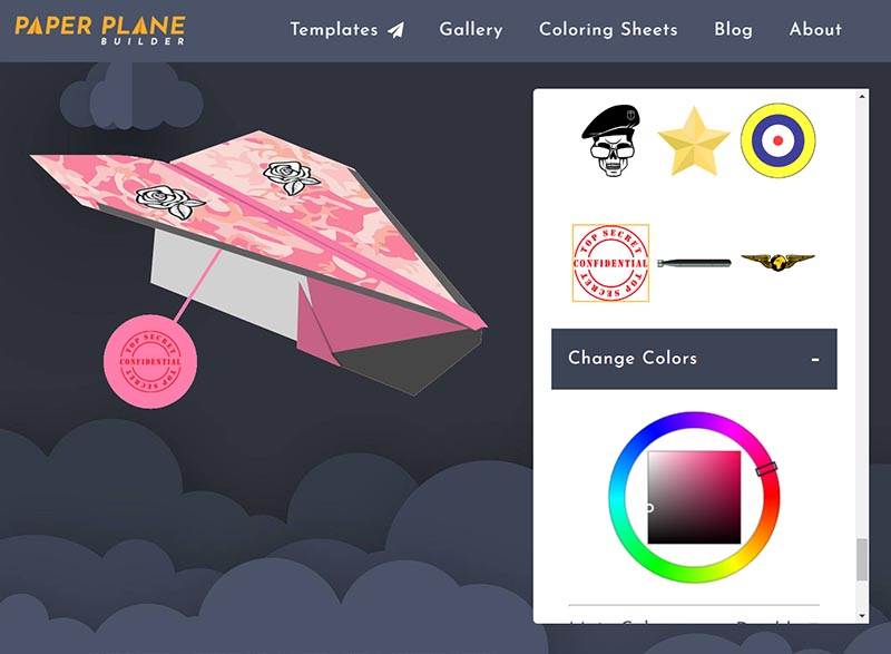 How to make a paper airplane with paper plane builder