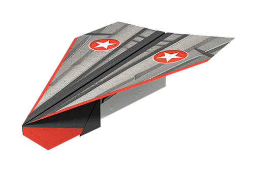 Bomber (2) Paper Airplane Template