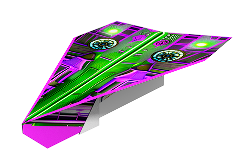 Purple Super Marz mech plane template